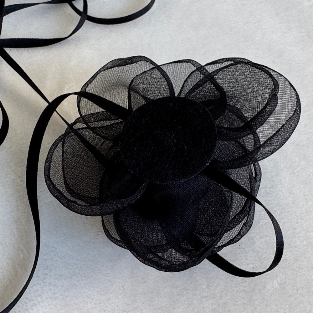 HANDMADE BLACK ROSE CHOKER - Picture 5 of 10
